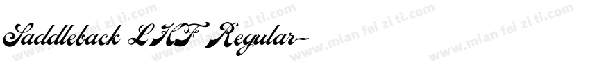 Saddleback LHF Regular字体转换